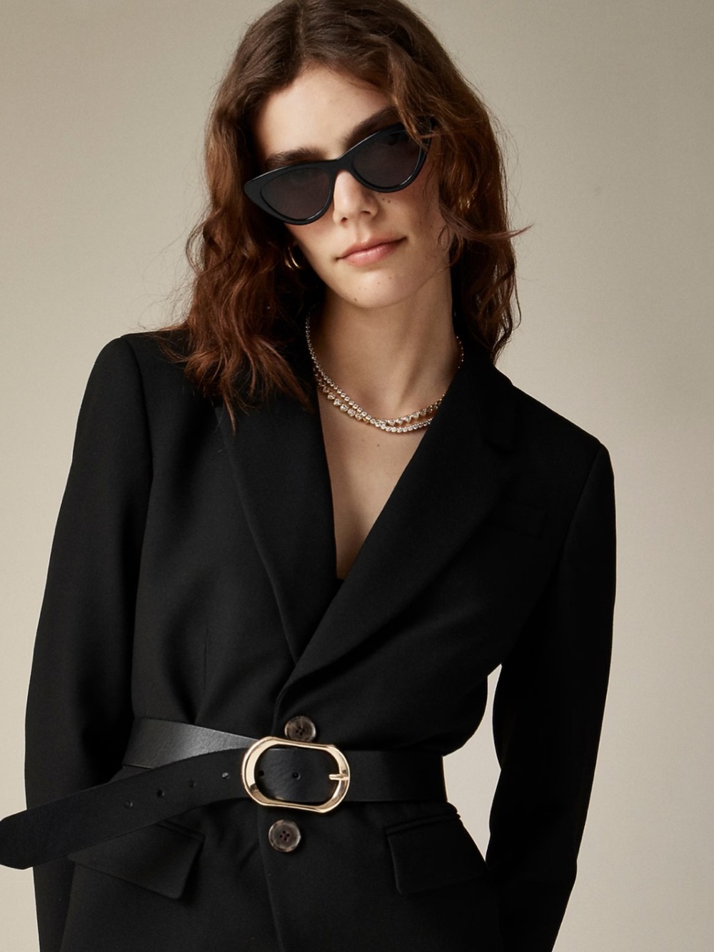 NWT J. Crew Madelyn blazer in four-season stretch 4P Black - Picture 3 of 10